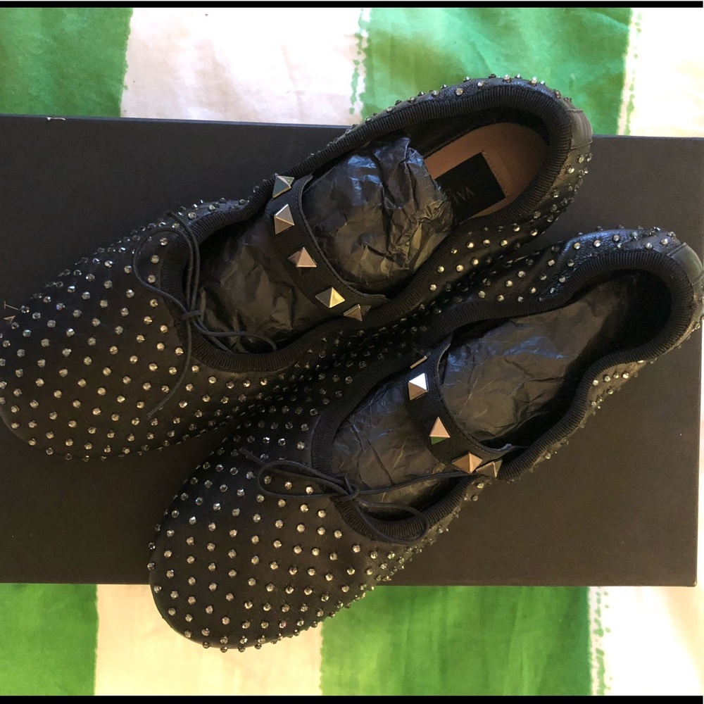 Valentino rockstud ballet flats